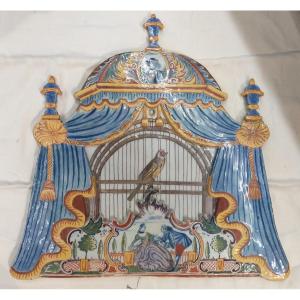 Delft Polychrome Plate, Ca.1800