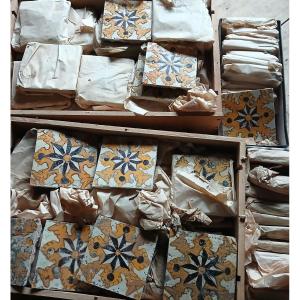 Tunisian Tiles, Jacob Chemla Pottery, Ca. 1900