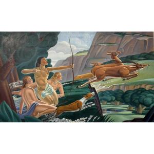 René Bleuer (1896-1978) The Amazons 1939