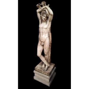 A Large Ancient Greek Patinated Plaster Sculpture.