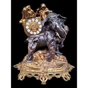 Gilt Bronze Clock 
