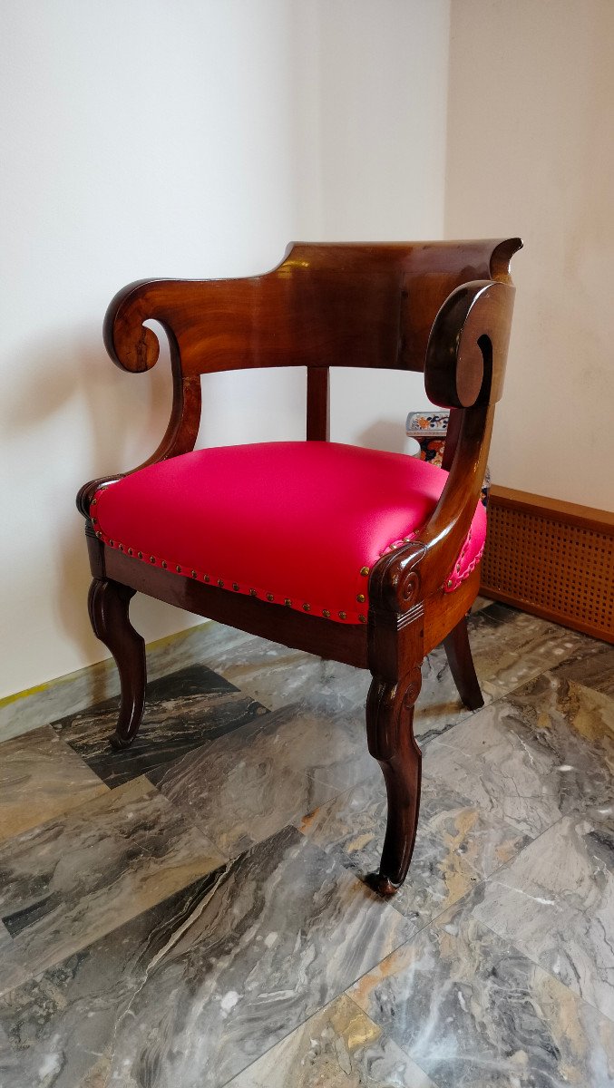 Poltrona da scrivania Restaurazione/Charles X - Secolo XIX-photo-6
