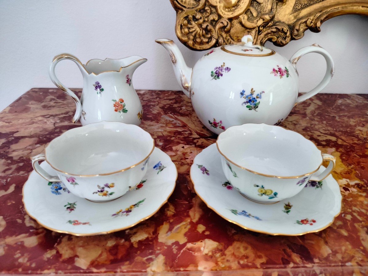 Servizio Caffé Porcelaine MEISSEN - XIX s.-photo-2