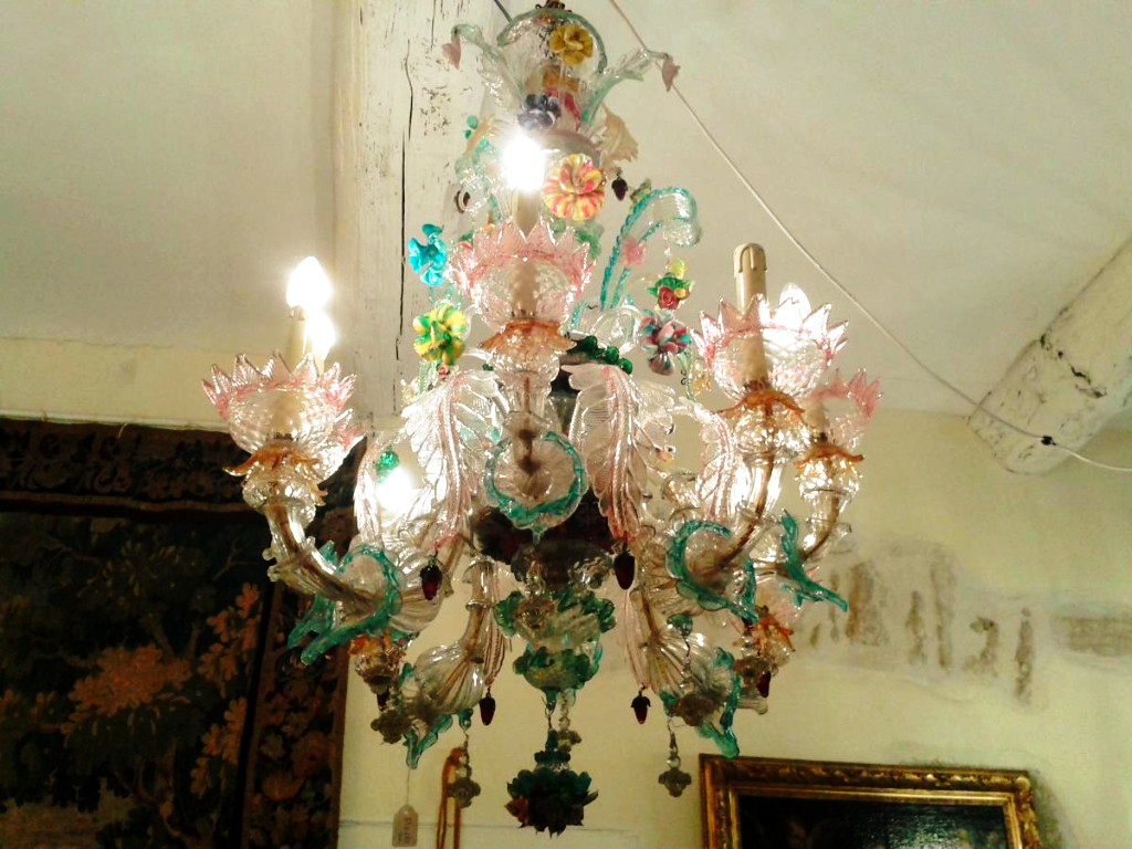 Lustre verre de  Murano, Venise, 8 feux-photo-3