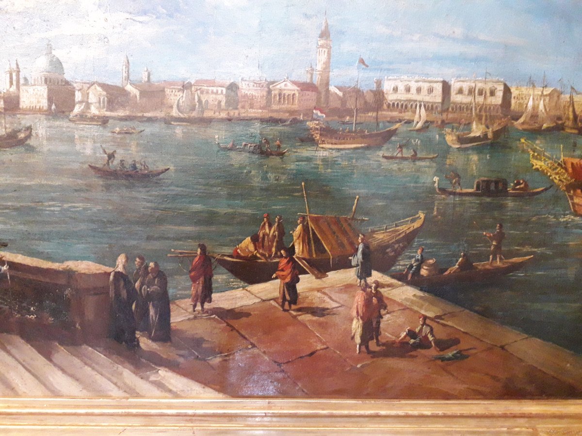 Venezia la laguna, olio su tela.-photo-1