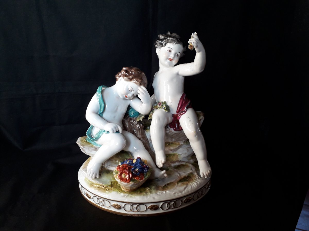 Porcelaine de Capodimonte Italia fine 1800-photo-2