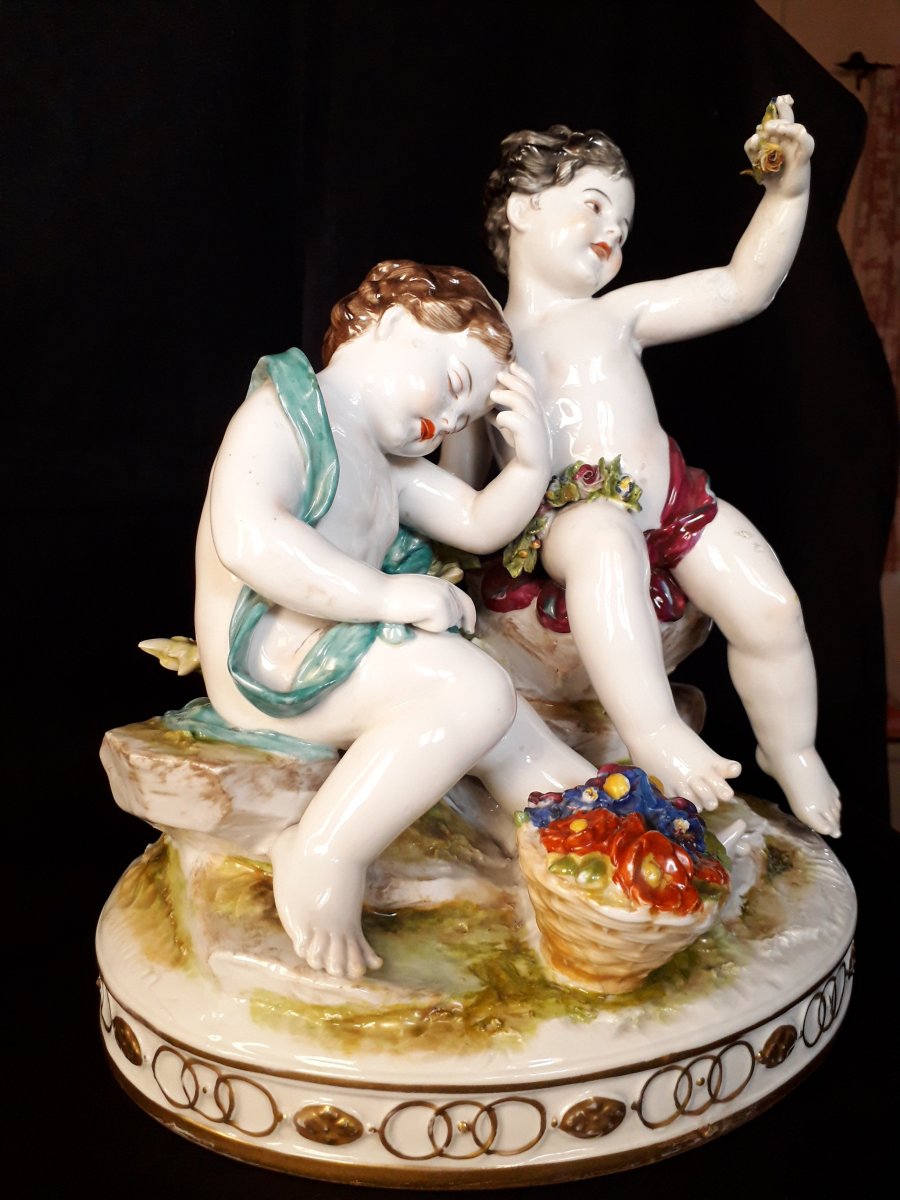 Porcelaine de Capodimonte Italia fine 1800-photo-3