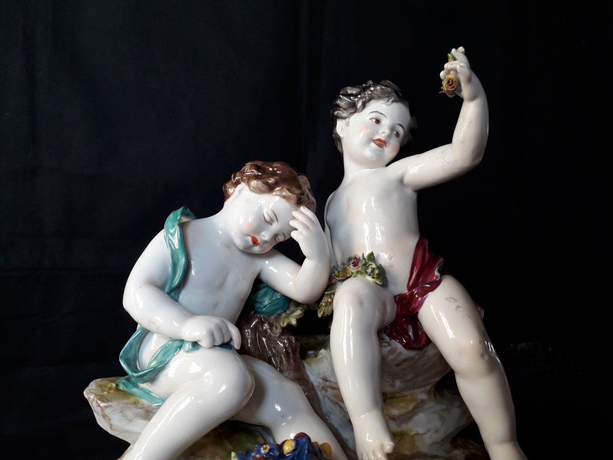 Porcelaine de Capodimonte Italia fine 1800-photo-4