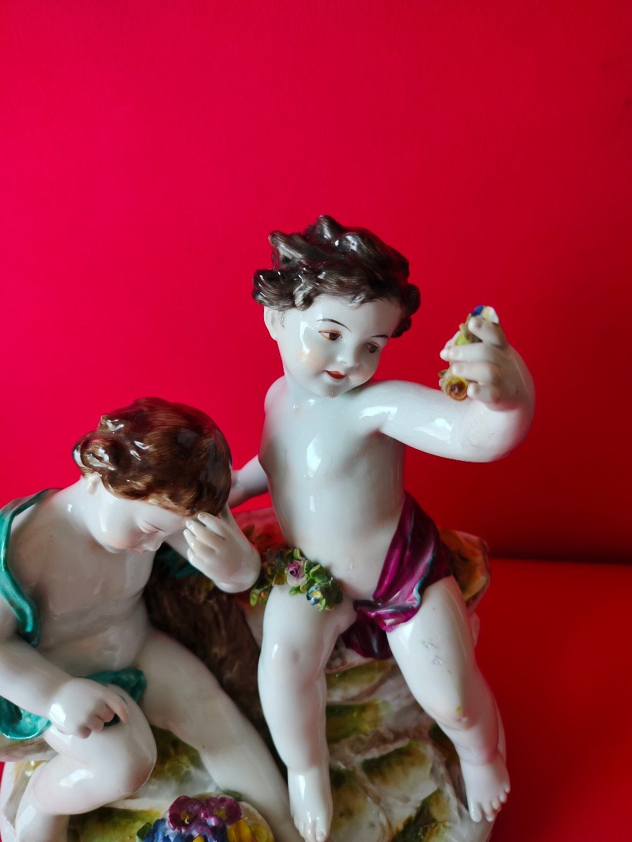Copia di Putti - Porcelaine de Capodimonte Italia fine 1800-photo-4