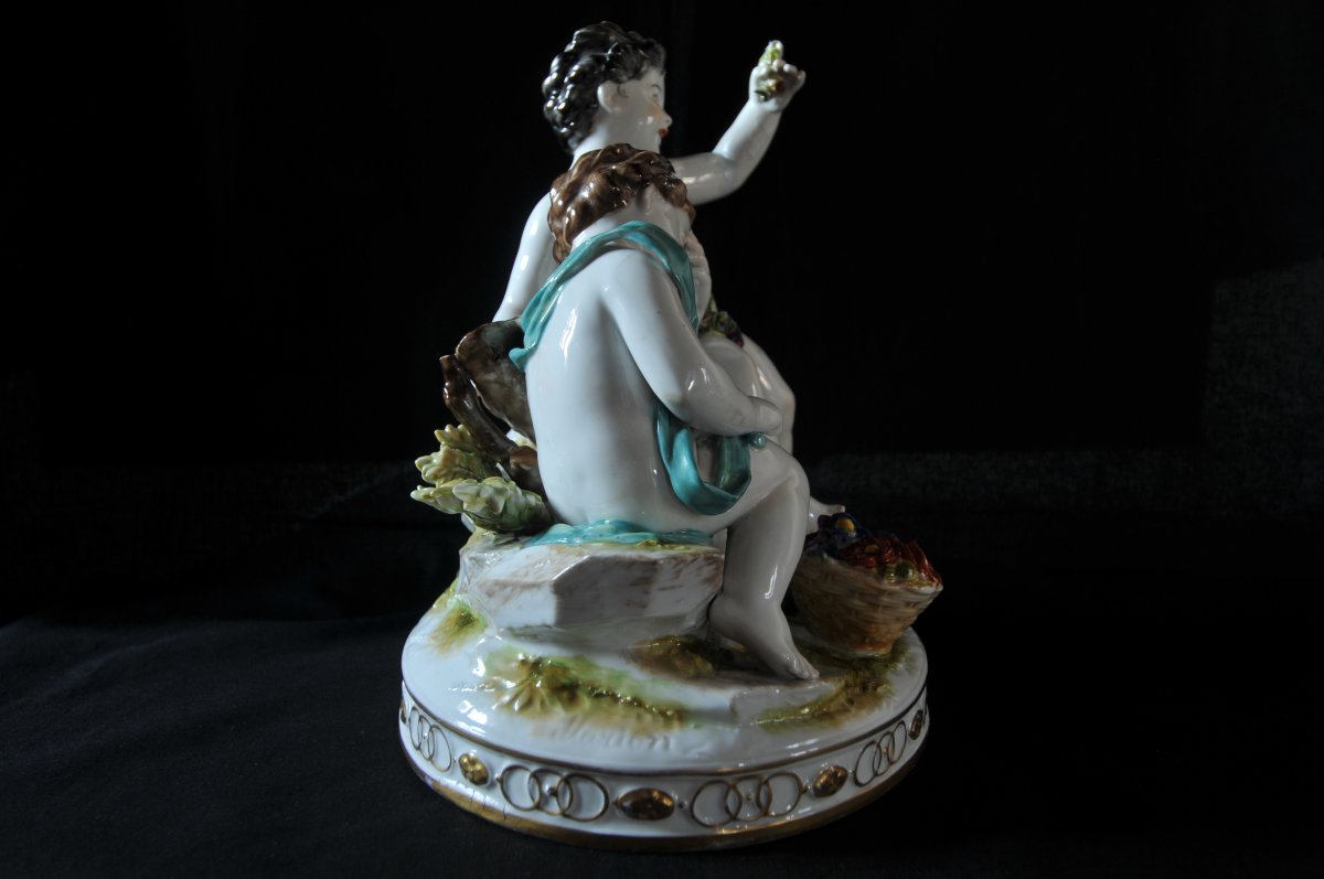 Porcelaine de Capodimonte Italia fine 1800-photo-4