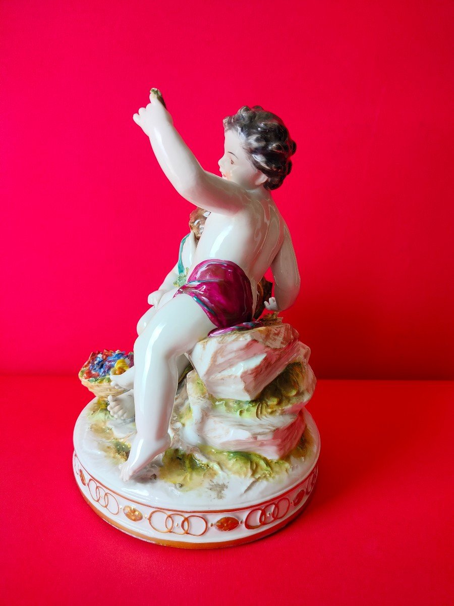 Copia di Putti - Porcelaine de Capodimonte Italia fine 1800-photo-5
