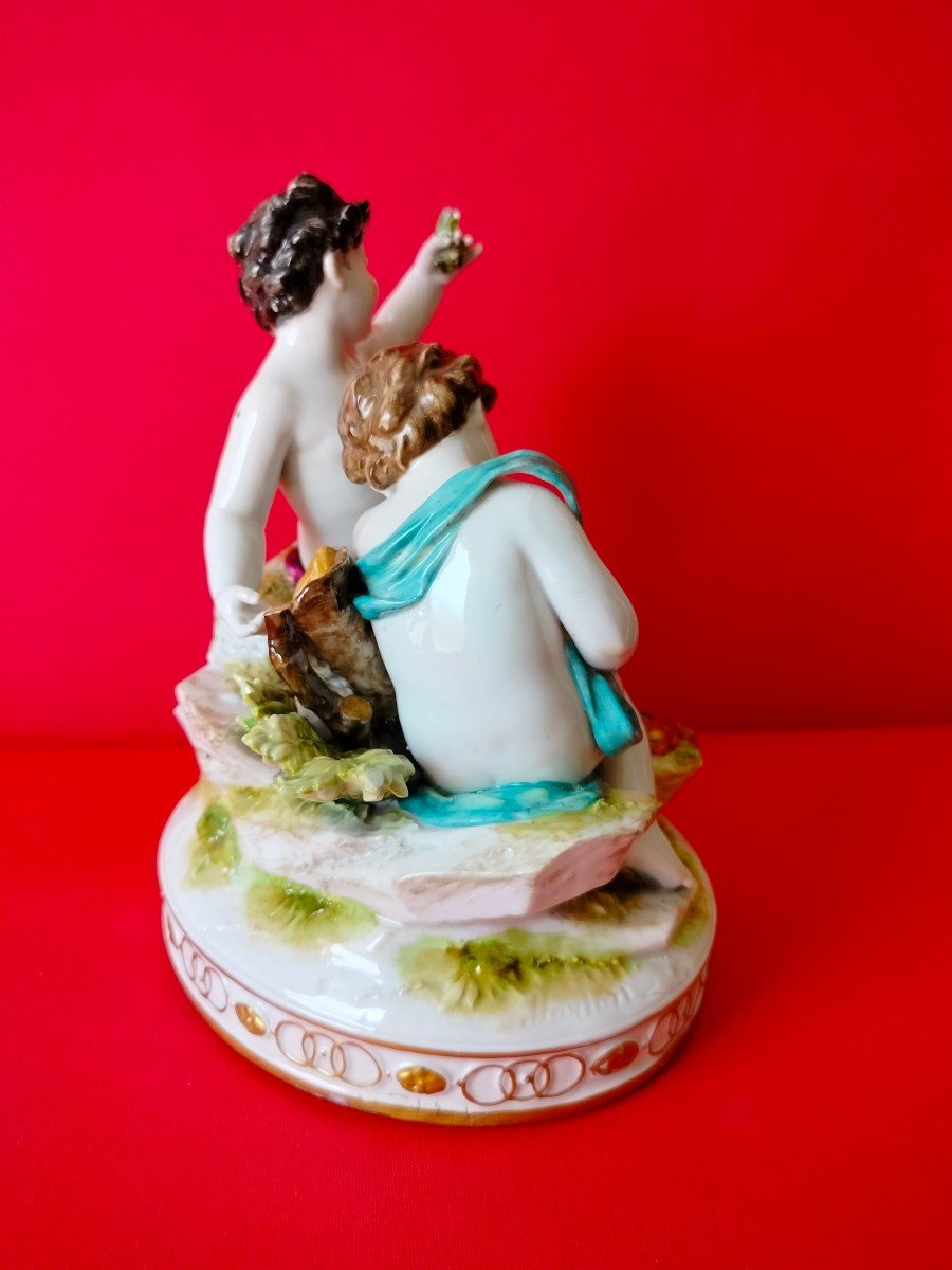 Copia di Putti - Porcelaine de Capodimonte Italia fine 1800-photo-6