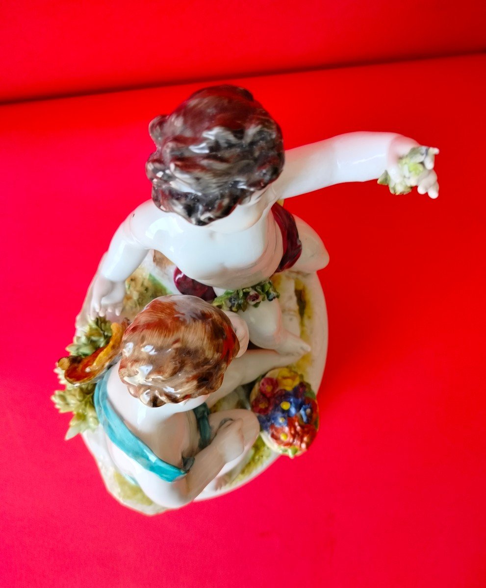 Copia di Putti - Porcelaine de Capodimonte Italia fine 1800-photo-7