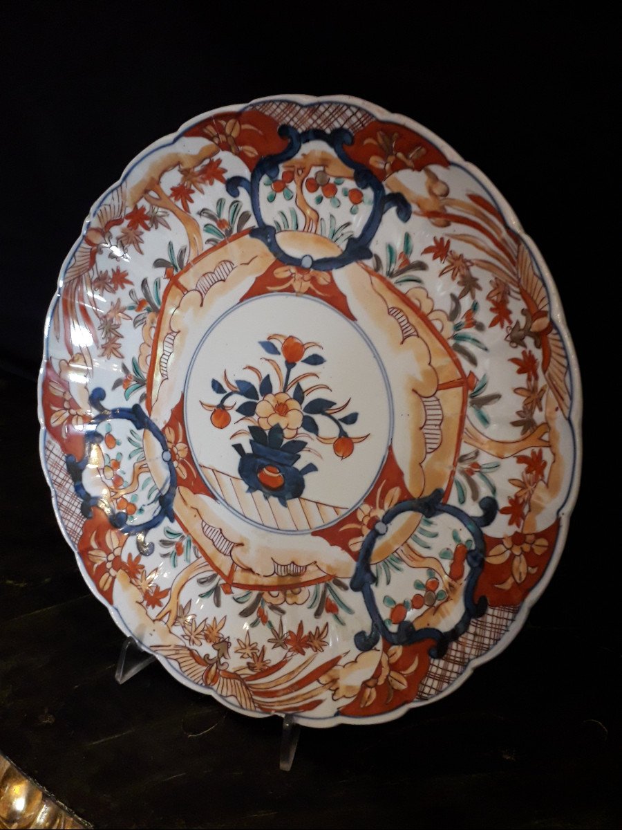 Piatto in Porcellana Arita/Imari del 1800-  Diam. 30 cm.-photo-4