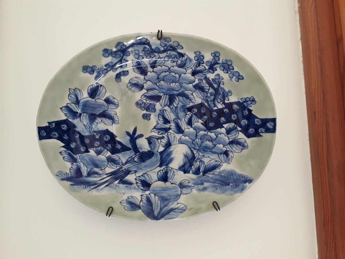  Ovale Celadon IMARI XIX s.-photo-2