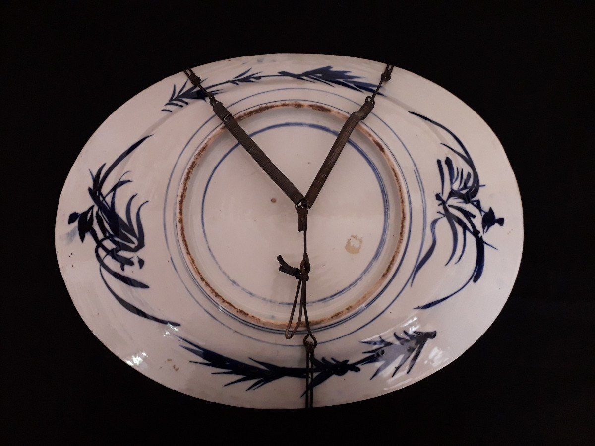  Ovale Celadon IMARI XIX s.-photo-4