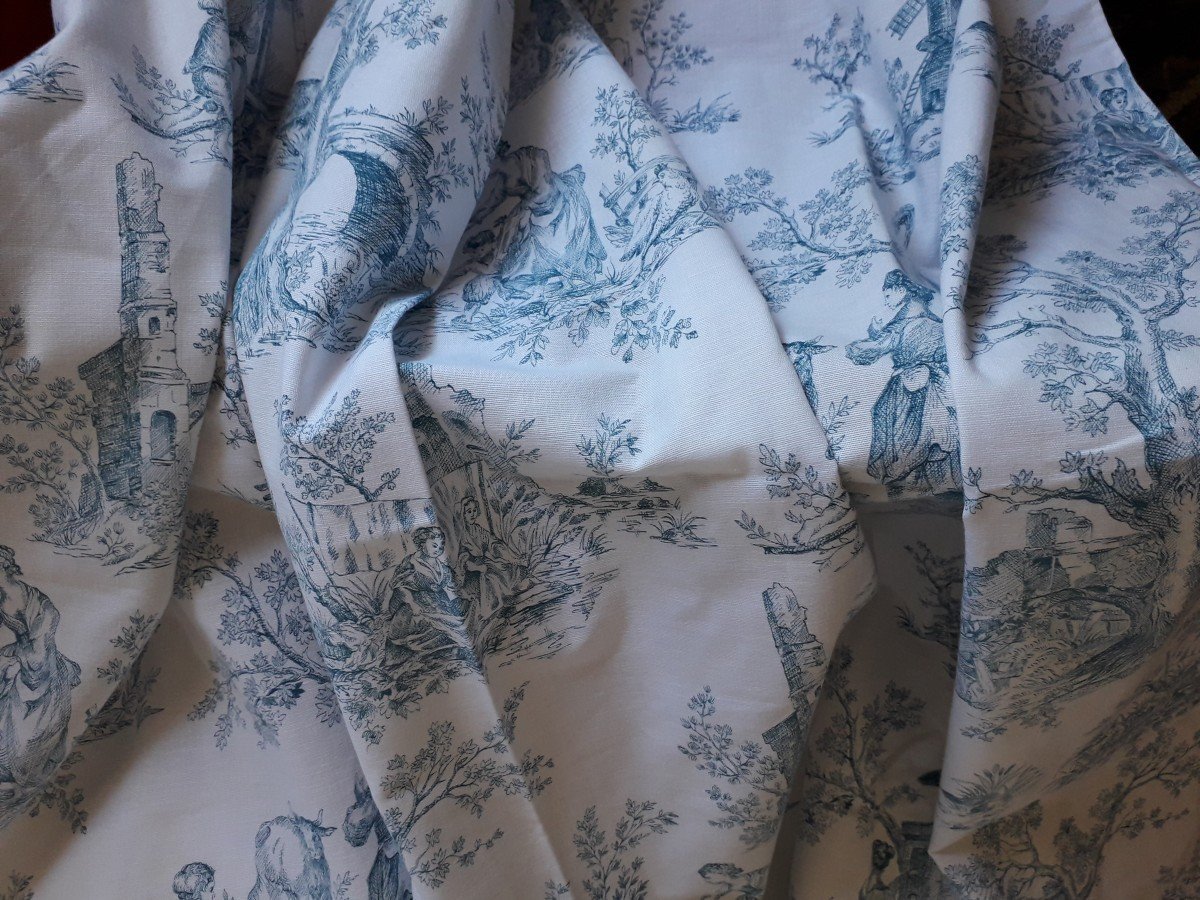 Coppia di tende ''Toile de Jouy''