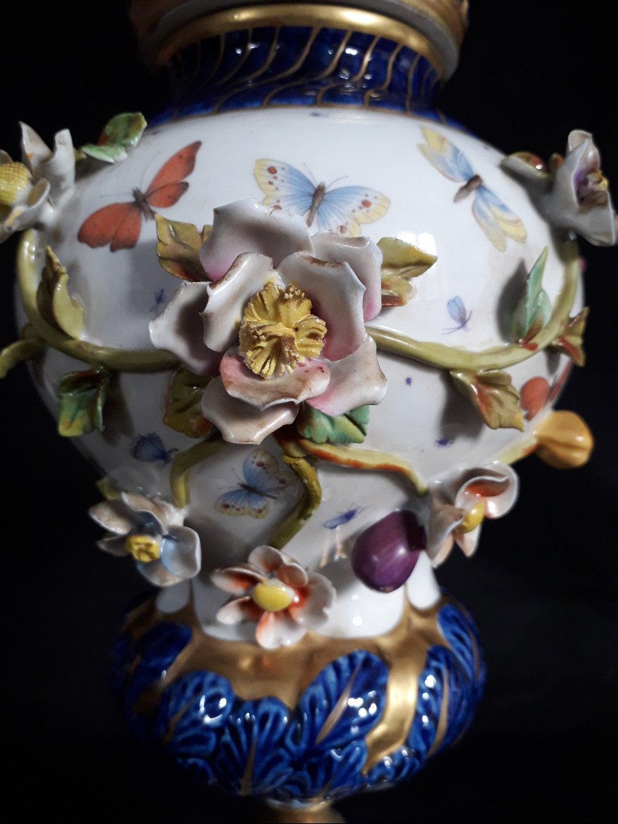 Porcellana di Sèvres - Vaso con Pappagallo-photo-5