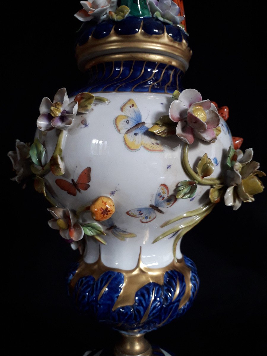Porcellana di Sèvres - Vaso con Pappagallo-photo-6
