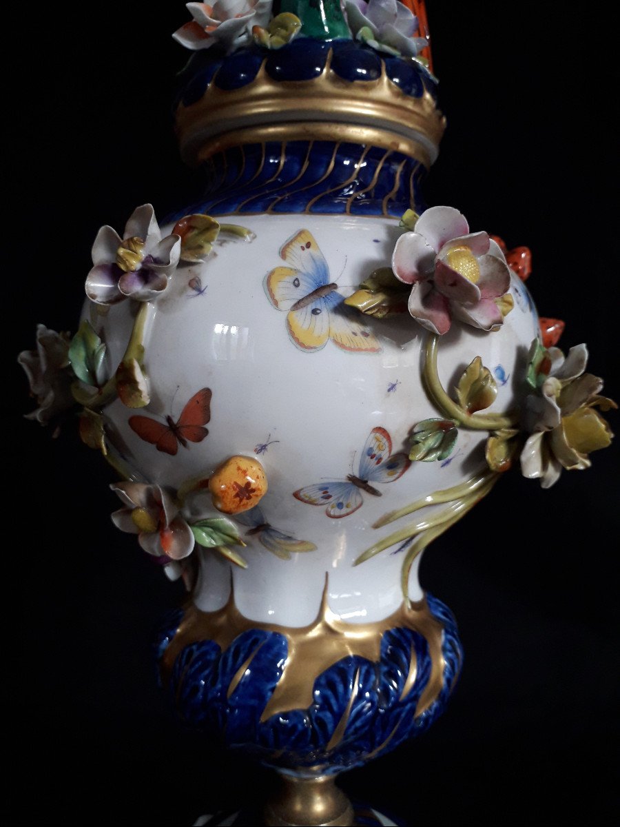 VASO con PAPPAGALLO - Sèvres  XIX s.-photo-6