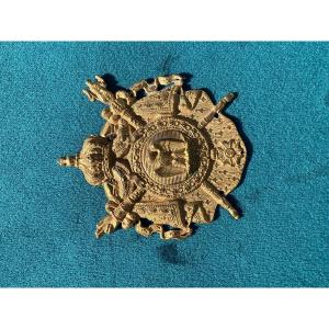 Imperial Guard Plate In Gilded Bronze