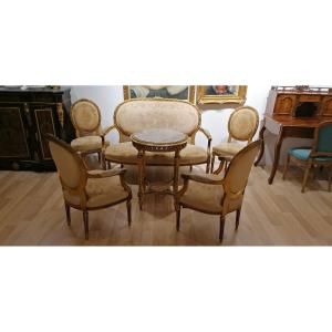 Louis XVI Style Living Room, 19th Century, Circa 1870