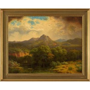 Picturesque Summer Landscape Carl Ludwig Scheins 1808-1879