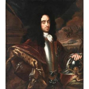 Willem Wissing Portrait Of A Man In Armor And Ermine Cloak, 17th Century - Attribution!