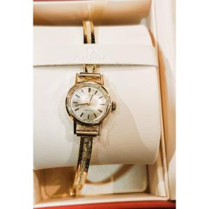 Omega Women's Watch, Geneva, 18 Carat Gold With 18 Carat Gold Bracelet