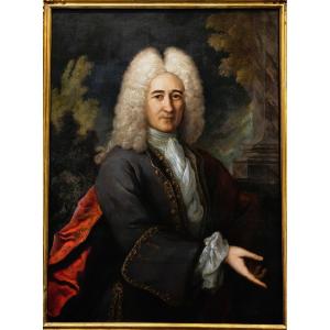 Portrait Of A Man In A Scarlet Shawl By Nicolas De Largillierre, 17th/18th Century