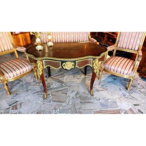 Boulle Table, 19th Century, Circa 1860