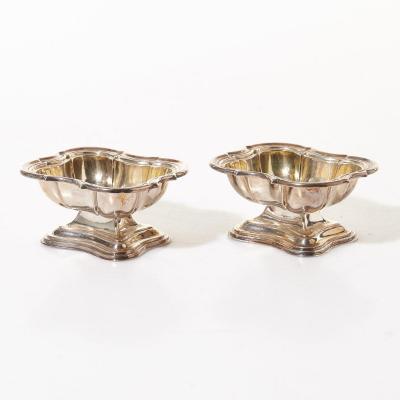 Silver Salt Shakers, Golden Interior, Russian Empire, Odessa