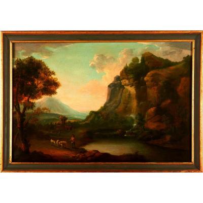 18th Century Landscape With The Ruins Of The Castle