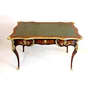 Louis XV Style Crazy Desk, Mid-19th Century, Gervais Durand Attribution