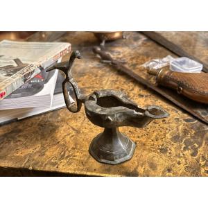 Byzantine/seljuk Bronze Oil Lamp