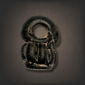 Roman Glass Pendant From The 3rd And 4th Centuries In The Shape Of A Jar