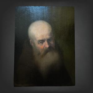 Portrait Of A 19th-century Priest, A Fake Painting By Ferdinand Bol