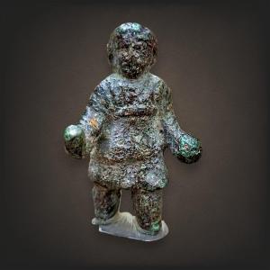 Roman Bronze Figurine Of A Gladiator / Legionary.