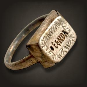 Byzantine Silver Ring, 6th-8th Century