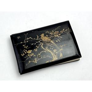 Antique Lacquer Album Of Photo Cards From Indochina