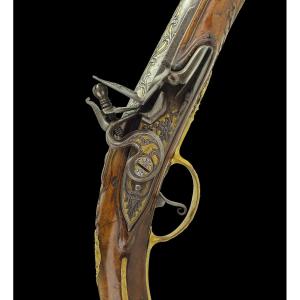 Flintlock Pistol By Armand Bongarde & Giles Massin