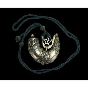 Algerian Silver Priming Bottle