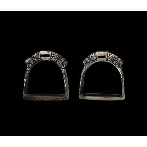 Silver Chinese Stirrups