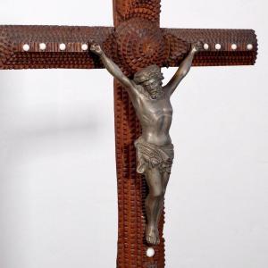 Tramp Art Crucifix