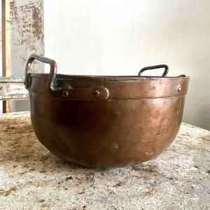 Old French Copper Confectionery Pot