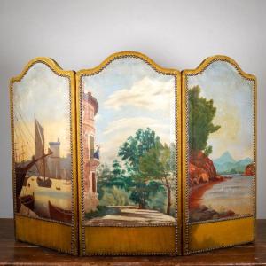 Three-panel Desk Screen