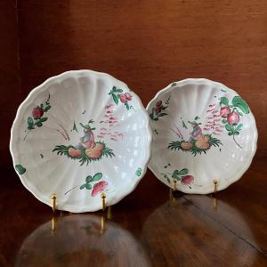 Pair Of Bowls In Earthenware From The Islettes, 18th Century.