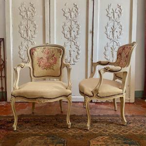 Pair Of Louis XV Style Chairs
