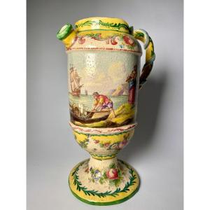 Antique French Earthenware Ewer.
