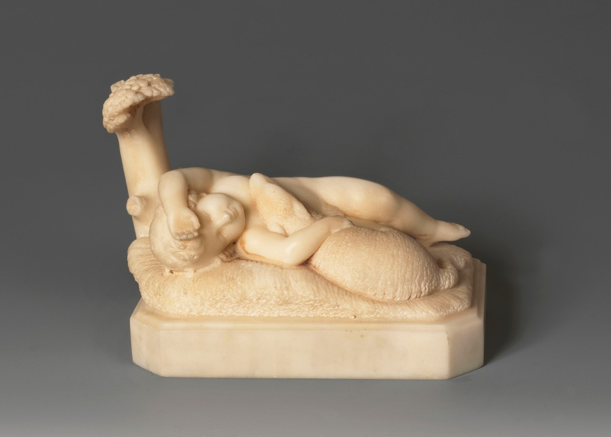 Giosuè Meli (luzzana, Bergamo 1813 - Rome 1893) piccola scultura in marmo 
